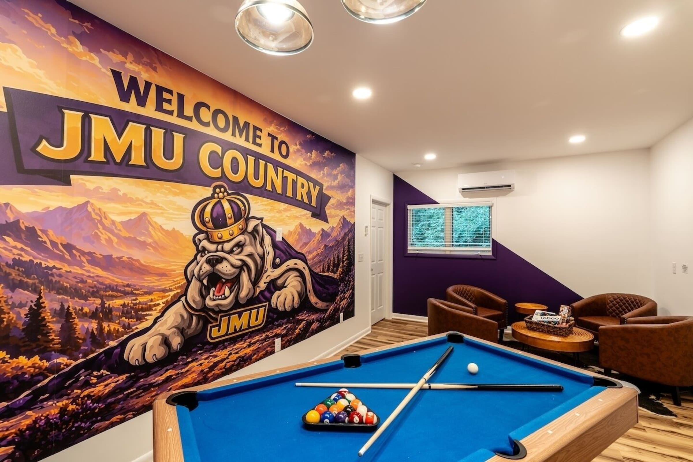 Pool table at Cedar Escape